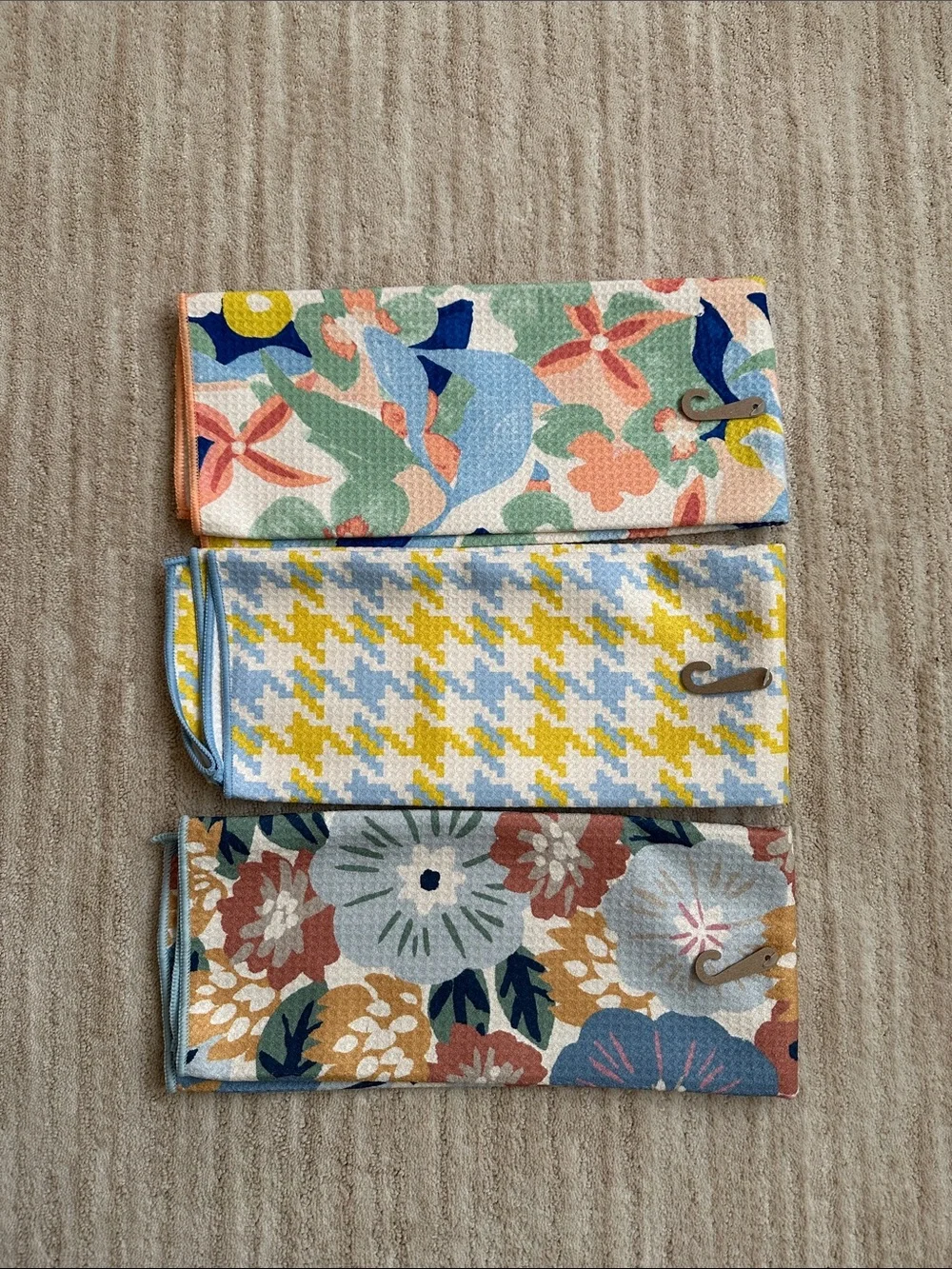 NWT Set of 3 Target Room Essentials Waffle Hand Towels 16” x 26”